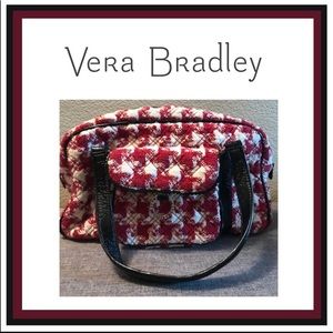 Vera Bradley Herringbone Wool and Leather Tote